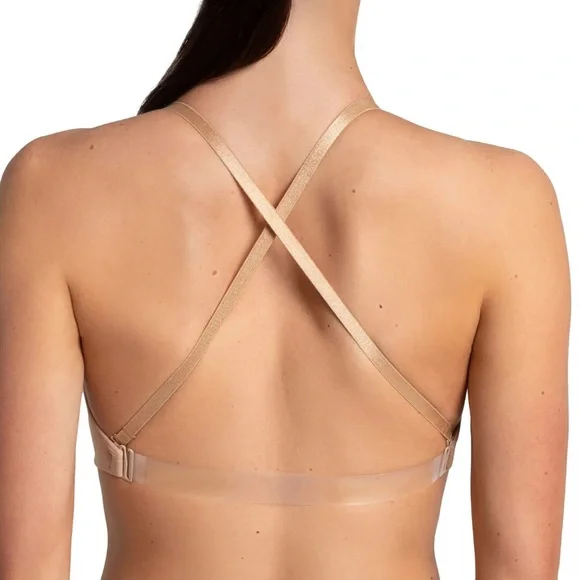 Capezio Seamless Clear Back Bra in Nude - Picture 4 of 11
